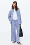 MAMA Cotton drawstring trousers
