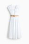 Belted cotton dress