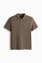 Slim Fit Waffle-knit polo shirt - 6