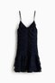 Draped chiffon strappy dress - 4