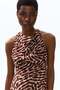 Sleeveless cowl-neck dress - 6