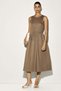 Flared-skirt poplin dress - 2