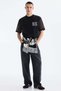 Loose Fit Printed mesh T-shirt - 2