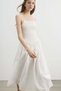 Smocked flared-skirt dress - 4