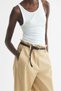 Belted barrel trousers