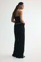 Viscose-blend drawstring trousers