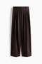 Wide pleated trousers
