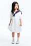 Sailor-collared cotton dress - 3
