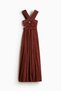 Draped plissÃ© dress