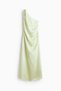 One-shoulder viscose dress - 2
