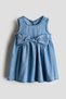 Bow-detail denim dress - 2