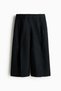 Wide linen-blend culottes - 2
