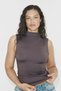 Microfibre turtleneck top - 4