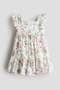 Frill-trimmed patterned cotton dress - 2