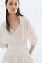 Draped tunic dress