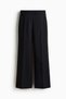 Flared wool-blend trousers