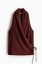 Textured wrap top