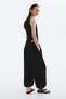 Drawstring-detail balloon trousers - 4