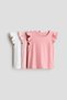 3-pack flutter-sleeved tops - 2