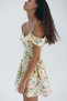 Cold shoulder poplin dress - 4