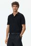 Slim Fit Textured-knit polo shirt - 6