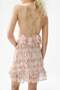 Frill-trimmed chiffon dress
