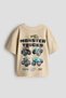 Oversized printed T-shirt