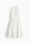 Drawstring-detail halterneck dress - 6
