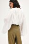Linen-blend bootcut trousers - 7