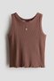 Ribbed cotton vest top - 4