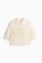 Bead-detail crochet-look shirt - 7