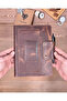Genuine Leather A5 Organizer Ajandalık Antique Hazelnut Color 2143 - 4