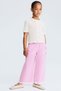 Lace-trimmed seersucker trousers - 5