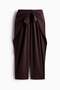 Tie-detail barrel trousers - 6
