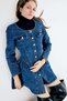 Flared-skirt denim dress - 7