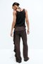 Flounced crinkled trousers - 4