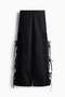 Tie-detail broderie anglaise trousers - 4
