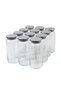 Set of 12 Metal Steel Lids and Silicone Seals Vacuum Airtight Glass Storage Containers 1300 ml - 5