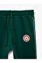 Three-Thread Printed Wide-Leg Sweatpants with Piping Pockets and Lace-Up Waistband - 5