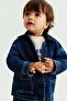 Corduroy-collar denim jacket - 6