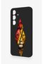 Samsung S25 Compatible Cut-Out Lion Patterned Silicone Case - 4
