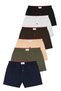 6-Pack Deal Product! Men's Combed Cotton Towel Waist Boxer 100% Cotton Mixed/Mix Color