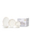 ASMA 32 Pc New Bone China Dinner Set for 6 Persons – White with Elegant Gold Rim - 5
