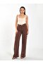 Women's Beige U-Neck Thin Strap Plain Patterned Fitted Summer Tank Top - 2