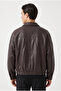 Men's Oversize Unisex Leather Jacket with Fur Inside - 3