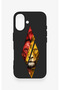 iPhone 16 Compatible Cut-Out Lion Pattern Silicone Case - 2