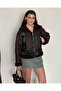 Women's Fur Detailed Belted Zippered Coat