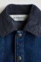 Corduroy-collar denim jacket - 3