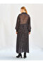 Women's Black Leopard Print Ruffle Collar Lace Cuff Long Sleeve Shirt - 4