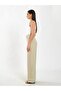 Women's Ecru Sleeveless Square Neck Thick Strap Slim Fit Viscose Blended Body Blouse - 4